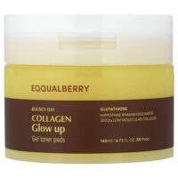 Bouncy Day, Collagen Glow Up, гелевые тонизирующие диски, 60 шт — EQQUALBERRY