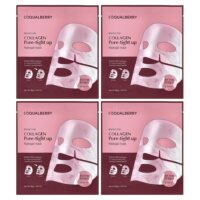 Bouncy Day, Collagen Pore-Tight Up, гидрогелевая маска для лица, 4 шт. по 30 г (1,01 унции) — EQQUALBERRY