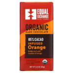 Органический темный шоколад, апельсин, 65% какао, 80 г (2,8 унции) — Equal Exchange