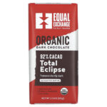 органический темный шоколад, Total Eclipse, 92% какао, 80 г (2,8 унции) — Equal Exchange