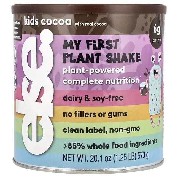 esn32353_v_32.jpg Kids, My First Plant Shake, какао, 570 г (1,25 фунта) — Else