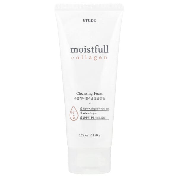 etu01899_v_14.jpg Moistfull Collagen, очищающая пенка, 150 г (5,29 унции) — ETUDE