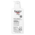 Baby, гель для душа и шампунь, без аромат, 400 мл (13,5 жидких унций) — Eucerin
