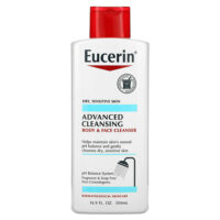 Advanced Cleansing, очищающее средство для тела и лица, без отдушек, 500 мл (16,9 жидких унций) — Eucerin