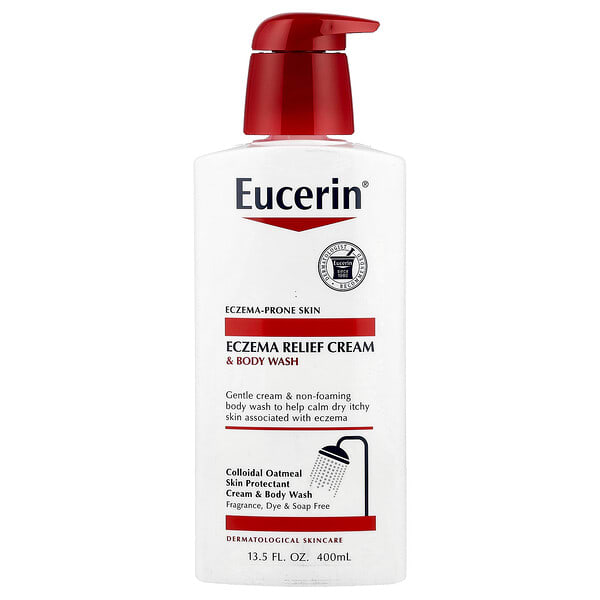 euc02603_v_26.jpg Eczema Relief, крем для душа, 400 мл (13,5 жидк. унц.) — Eucerin