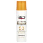 Age Defense, легкий солнцезащитный лосьон для лица, SPF 50, без отдушек, 75 мл (2,5 жидк. унц.) — Eucerin