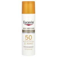 Age Defense, легкий солнцезащитный лосьон для лица, SPF 50, без отдушек, 75 мл (2,5 жидк. унц.) — Eucerin