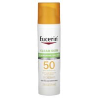 Clear Skin, легкий солнцезащитный лосьон для лица, SPF 50, без отдушек, 75 мл (2,5 жидк. унции) — Eucerin