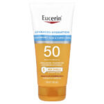 Advanced Hydration, легкий солнцезащитный лосьон, SPF 50, без отдушек, 150 мл (5 жидк. унц.) — Eucerin