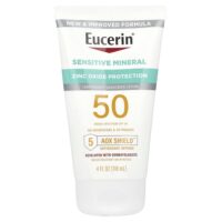 Sensitive Mineral, легкий солнцезащитный лосьон, SPF 50, без отдушек, 118 мл (4 жидк. унц.) — Eucerin