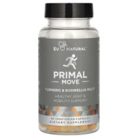 Primal Move, мультивитамины с куркумой и босвеллией, 60 вегетарианских капсул — Eu Natural