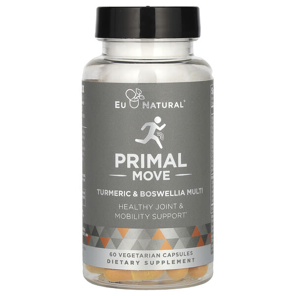 eun00808_v_40.jpg Primal Move, мультивитамины с куркумой и босвеллией, 60 вегетарианских капсул — Eu Natural