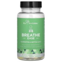 Breathe Ease, кверцетин и листья крапивы, 60 вегетарианских капсул — Eu Natural