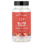Elite Focus, кофеин и L-теанин, 120 вегетарианских капсул — Eu Natural