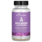 Nourish Lactation, пажитник и моринга +, 60 вегетарианских капсул — Eu Natural