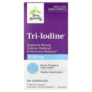 Tri-Iodine®, 6,25 мг, 90 капсул — Terry Naturally