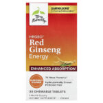 HRG80™ Red Ginseng Energy, 30 жевательных таблеток (100 мг в 1 таблетке) — Terry Naturally