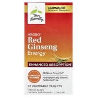 HRG80™ Red Ginseng Energy, 30 жевательных таблеток (100 мг в 1 таблетке) — Terry Naturally