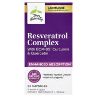 комплекс с ресвератролом с куркумином Bcm-95® и кверцетином, 60 капсул — Terry Naturally