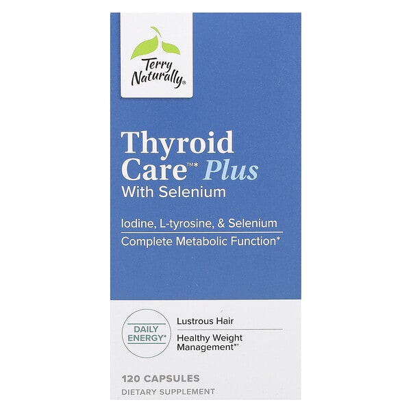 eur13412_v_20.jpg Thyroid Care Plus, с селеном, 120 капсул — Terry Naturally