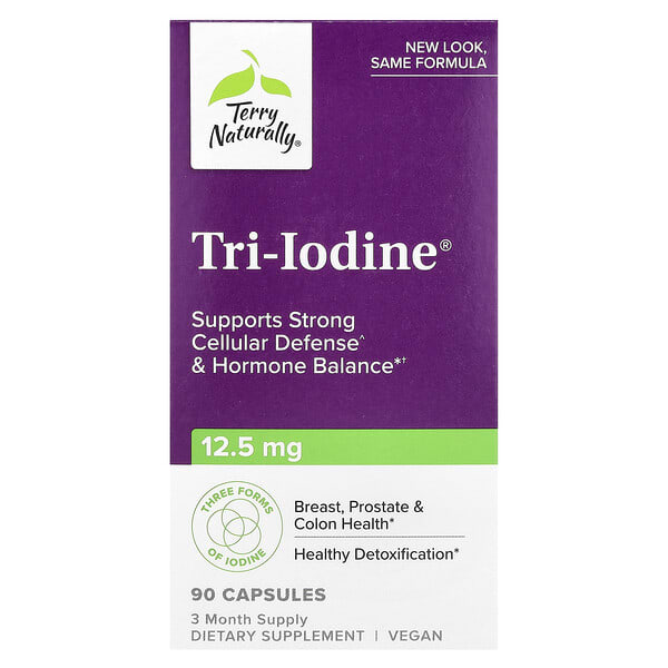 eur18299_v_72.jpg Tri-Iodine, 12,5 мг, 90 капсул — Terry Naturally