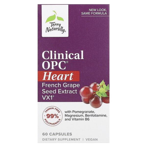 eur20716_v_41.jpg Clinical OPC, OPC, для здоровья сердца, 60 капсул — Terry Naturally