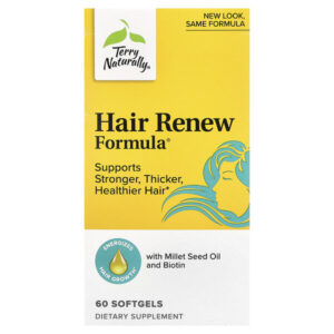 Terry Naturally, Hair Renew Formula, формула восстановления волос, 60 желатиновых капсул — Terry Naturally