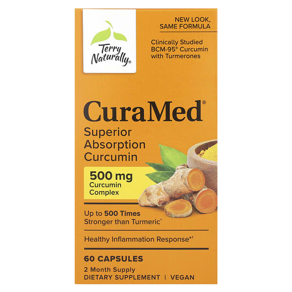eur26346_v_68.jpg CuraMed, куркумин для улучшенной усвояемости, 500 мг, 60 капсул — Terry Naturally