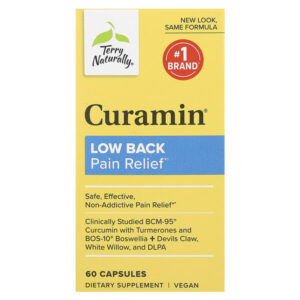 Curamin, средство для боли в пояснице, 60 капсул — Terry Naturally