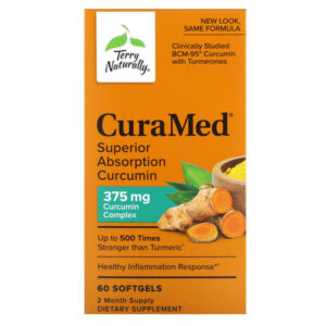 Terry Naturally, CuraMed, 375 мг, 60 желатиновых капсулы — Terry Naturally
