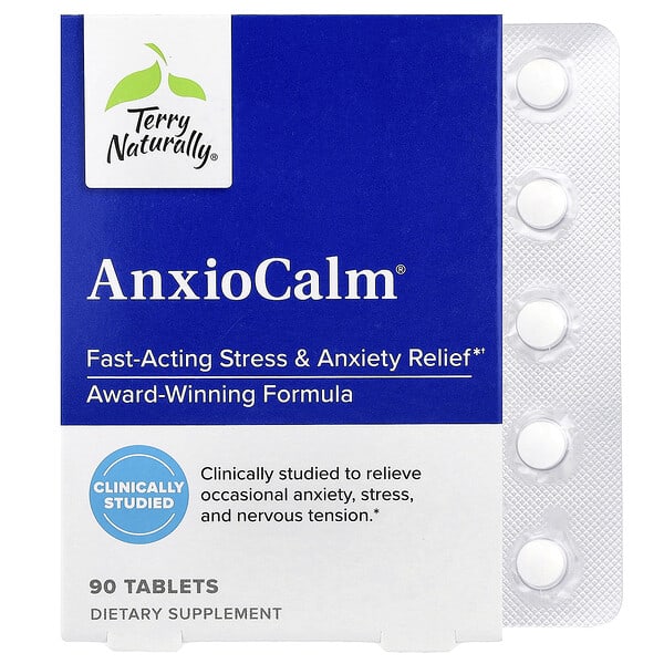 eur41009_v_74.jpg AnxioCalm®, 90 таблеток (20 мг в 1 таблетке) — Terry Naturally