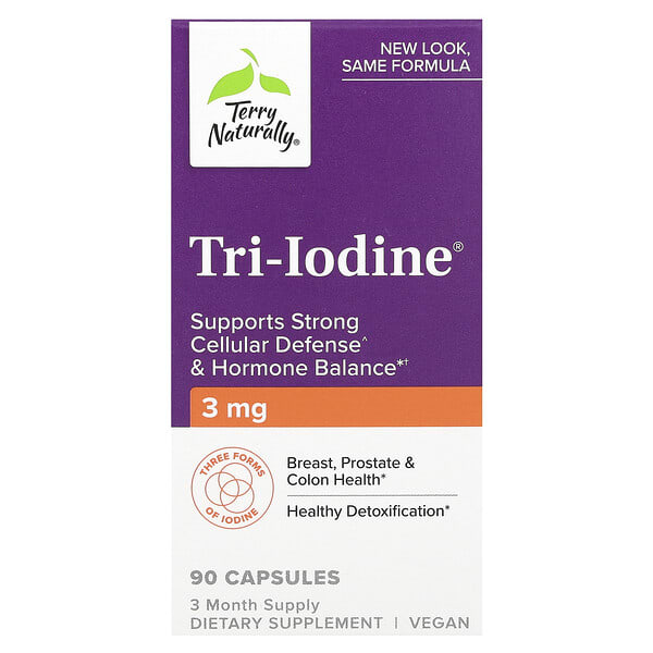eur42009_v_70.jpg Tri-Iodine, 3 мг, 90 капсул — Terry Naturally