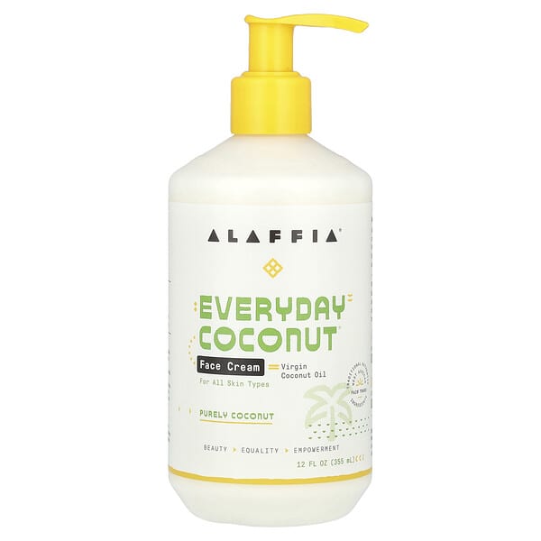 evc00763_v_71.jpg Everyday Coconut, крем для лица с кокосом, 354 мл (12 жидк. унций) — Alaffia