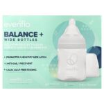 Balance+, флаконы, широкая, для детей от 0 месяцев, медленный поток, 3 флакона по 150 мл (5 унций) — Evenflo Feeding