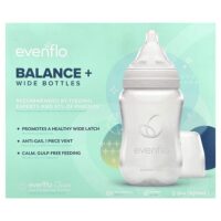 Balance+, флаконы, широкая, от 0 месяцев, медленное поток, 3 флакона по 270 мл (9 унций) — Evenflo Feeding