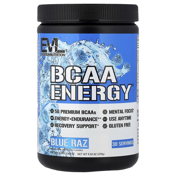 evl02003_v_83.jpg BCAA Energy®, со вкусом голубой малины, 270 г (9,52 унции) — EVLution Nutrition