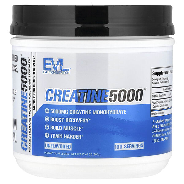 evl02110_v_18.jpg Creatine5000®, без добавок, 500 г (17,64 унции) — EVLution Nutrition