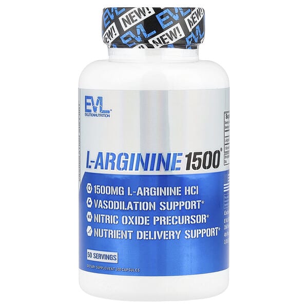 evl02167_v_93.jpg L-Arginine1500®, L-аргинин, 100 капсул (750 мг в 1 капсуле) — EVLution Nutrition