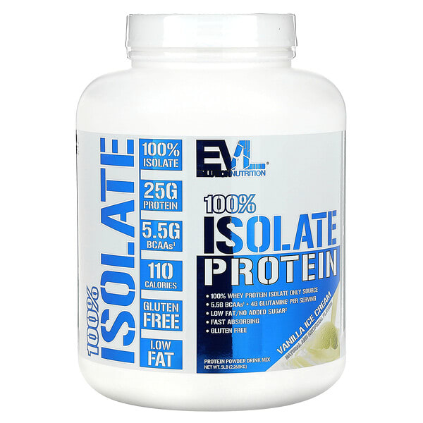 evl02398_v_43.jpg 100% изолят протеина, ванильное мороженое, 2,268 г (5 фунтов) — EVLution Nutrition