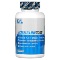 L-цитруллин 2000, 90 растительных капсул (666 мг на капсулу) — EVLution Nutrition