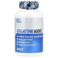 Creatine1000®, 120 растительных капсул (500 мг на капсулу) — EVLution Nutrition