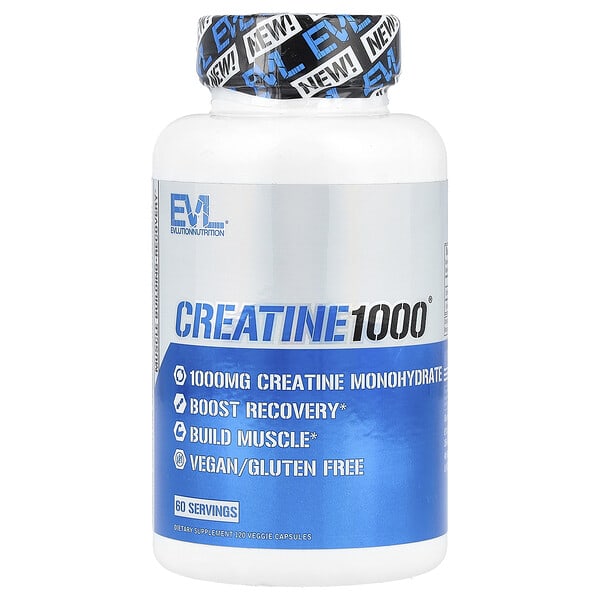 evl02440_v_51.jpg Creatine1000®, 120 растительных капсул (500 мг на капсулу) — EVLution Nutrition