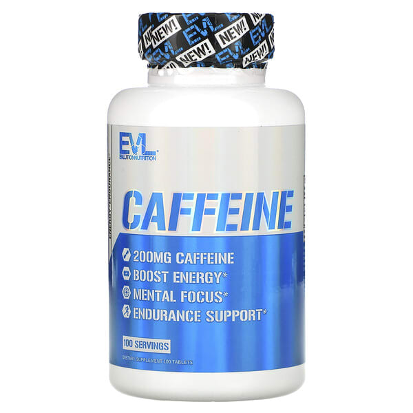 evl02461_v_32.jpg Кофеин, 200 мг, 100 таблеток — EVLution Nutrition