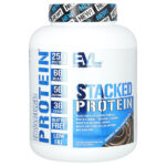 Stacked Protein, шоколад двойного насыщения, 2268 кг (5 фунтов) — EVLution Nutrition