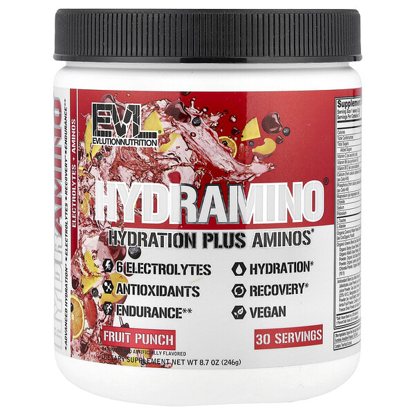 evl02562_v_24.jpg HydrAmino®, фруктовый пунш, 246 г (8,7 унции) — EVLution Nutrition