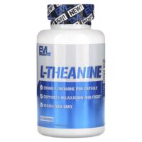 L-теанин, 200 мг, 60 растительных капсул — EVLution Nutrition
