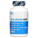 Гиалуроновая кислота, 200 мг, 30 растительных капсул — EVLution Nutrition