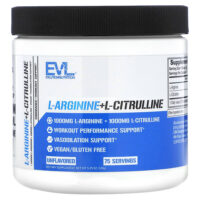 L-аргинин + l-цитруллин, без добавок, 150 г (5,29 унции) — EVLution Nutrition