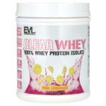 Clear Whey, 100% изолят сывороточного протеина, со вкусом розового лимонада, 500 г (1,1 фунта) — EVLution Nutrition