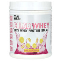 Clear Whey, 100% изолят сывороточного протеина, со вкусом розового лимонада, 500 г (1,1 фунта) — EVLution Nutrition